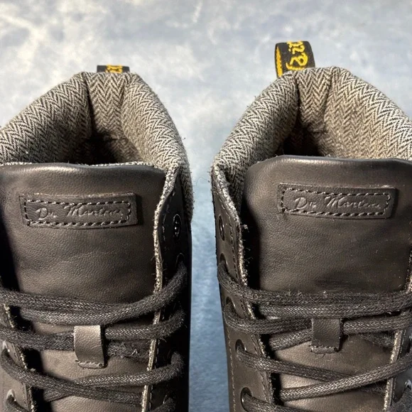 Dr. Martens Black and Gray Combat Boots - Picture 2 of 11